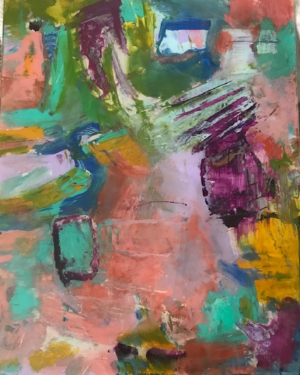 Early experimentation painting in reverse on LUCiTE.