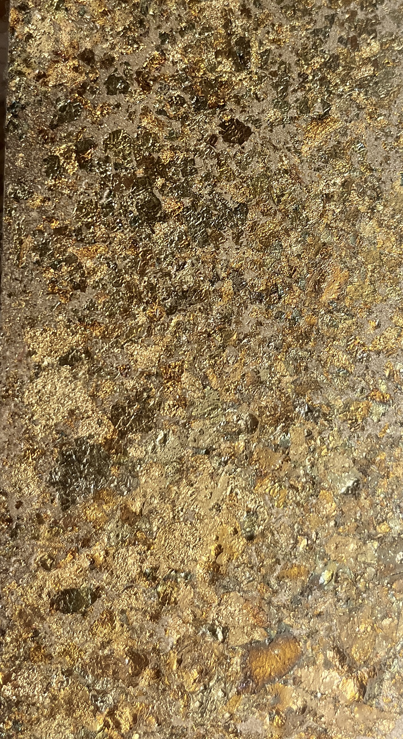 Gold Leaf Verdigris finish sample