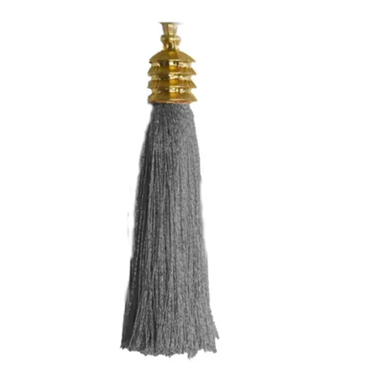 Grey Silk Ting Ting Tassel