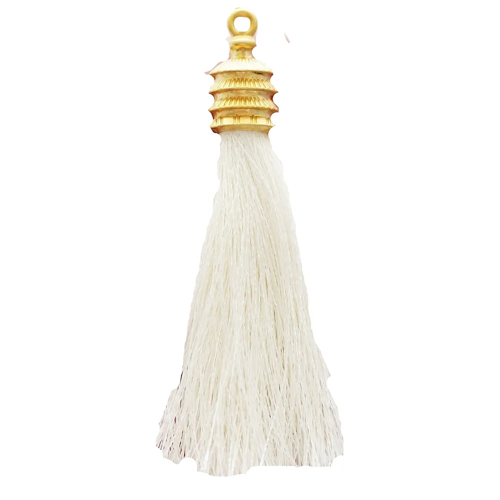 White Silk Ting Ting Tassel